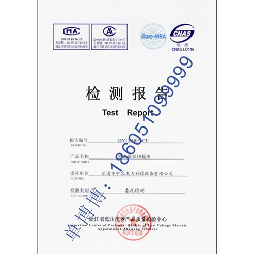 電容器投切模塊試驗(yàn)報(bào)告 智能電容器模塊試驗(yàn)報(bào)告 電容電抗器組件試驗(yàn)報(bào)告 濾波補(bǔ)償組件試驗(yàn)報(bào)告